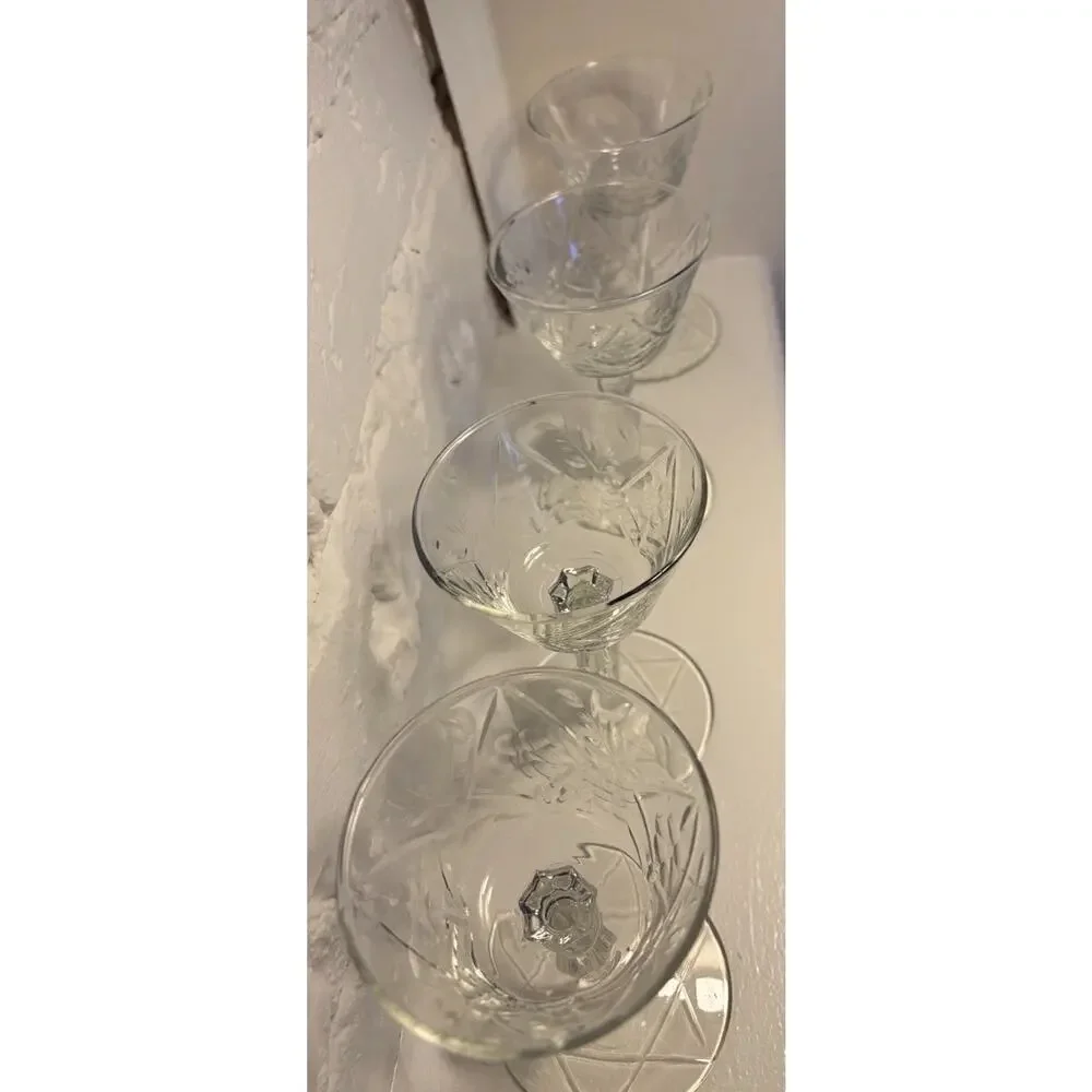Libbey Rock Sharpe #3006-7 Champagne Sherbet(s) Vintage